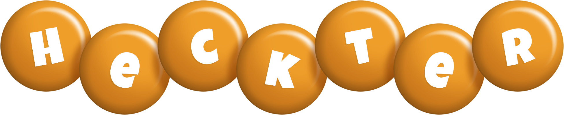 Heckter candy-orange logo