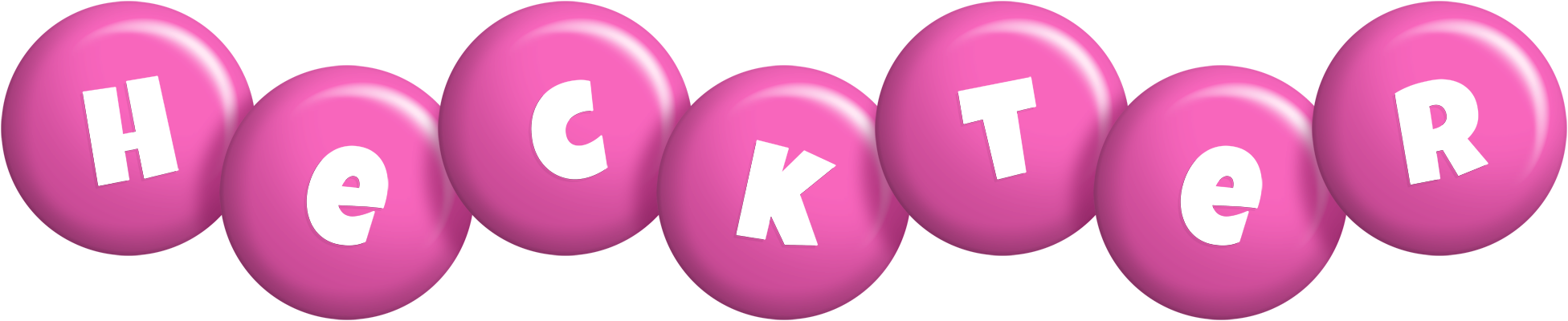 Heckter candy-pink logo