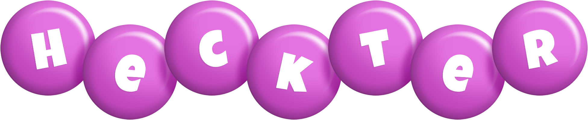 Heckter candy-purple logo
