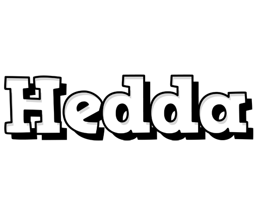 Hedda snowing logo