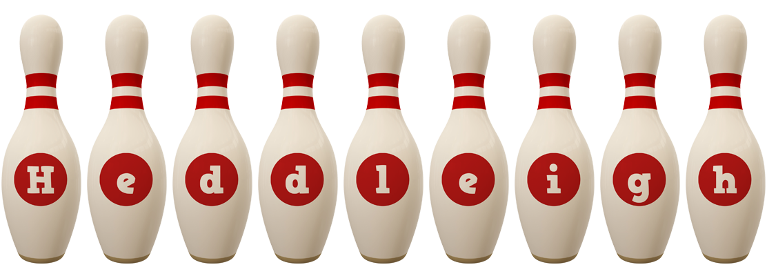 Heddleigh bowling-pin logo