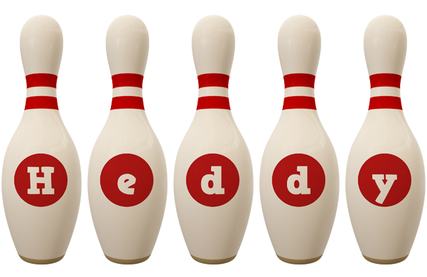 Heddy bowling-pin logo