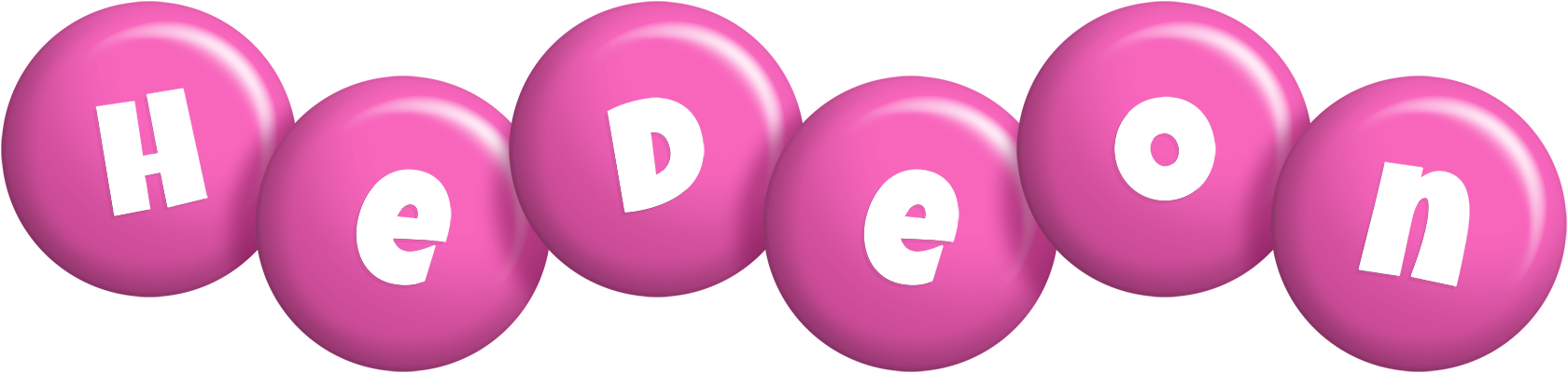 Hedeon candy-pink logo