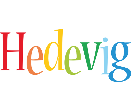 Hedevig birthday logo