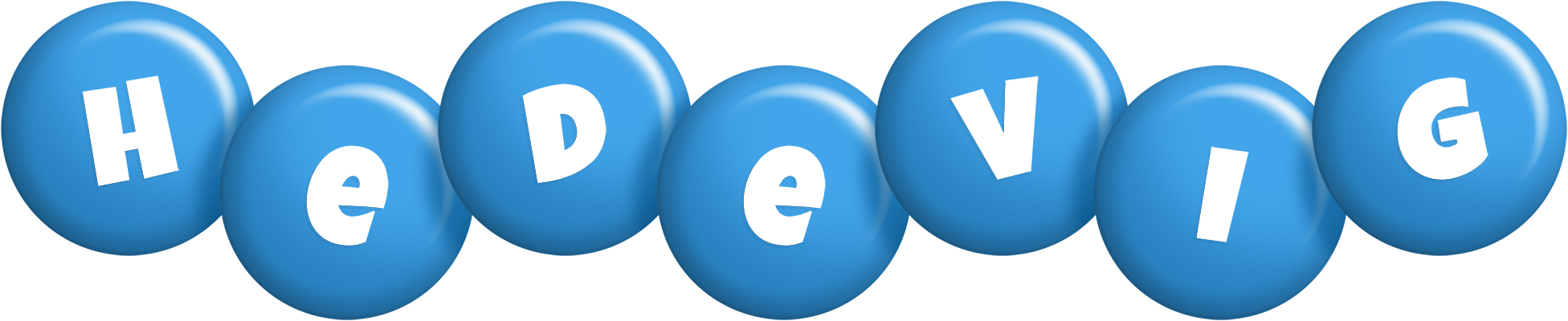 Hedevig candy-blue logo
