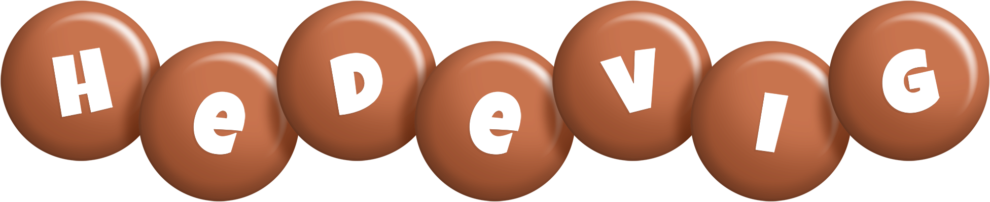 Hedevig candy-brown logo