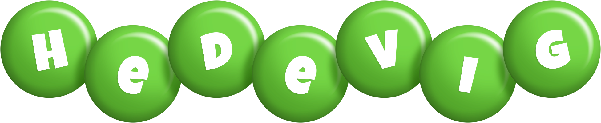 Hedevig candy-green logo