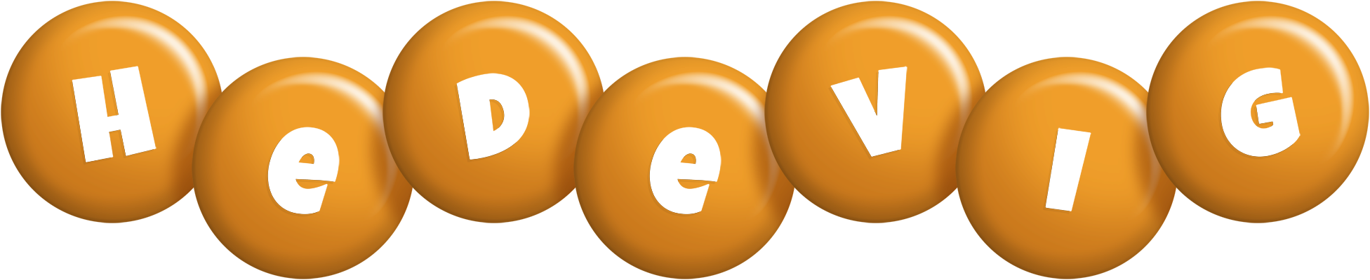 Hedevig candy-orange logo