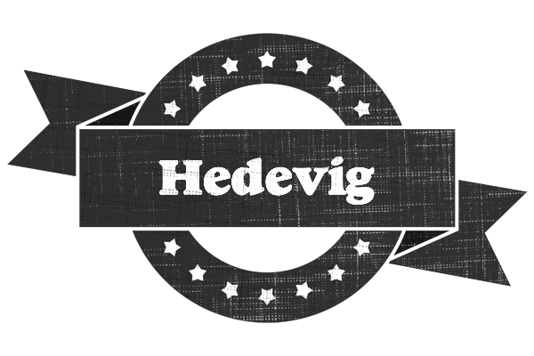 Hedevig grunge logo