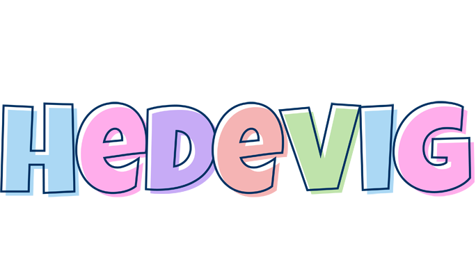 Hedevig pastel logo