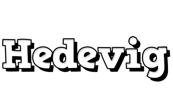 Hedevig snowing logo