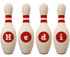 Hedi bowling-pin logo