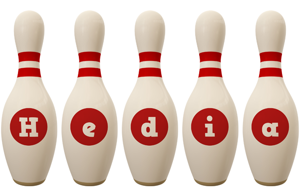 Hedia bowling-pin logo