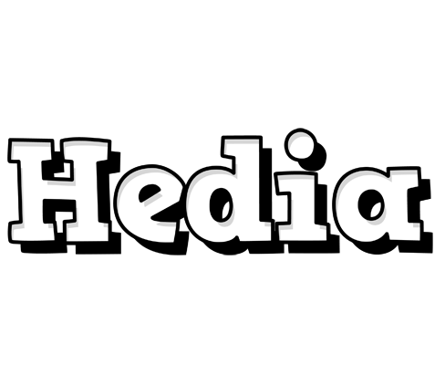 Hedia snowing logo