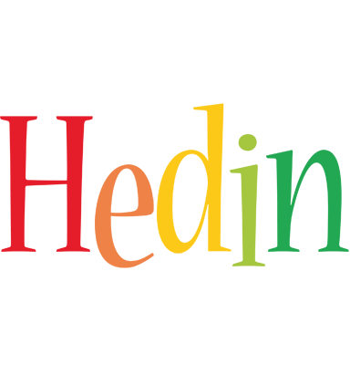 Hedin birthday logo