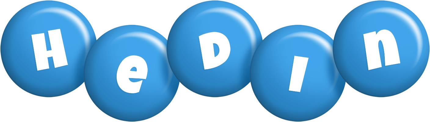 Hedin candy-blue logo
