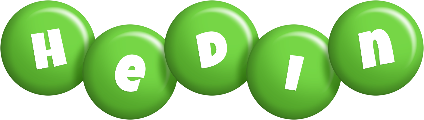 Hedin candy-green logo