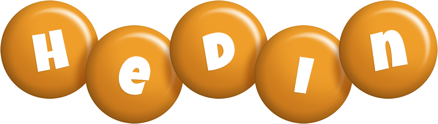Hedin candy-orange logo