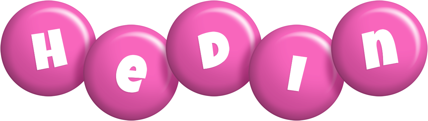 Hedin candy-pink logo