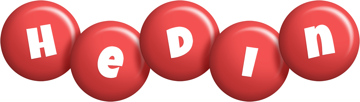 Hedin candy-red logo