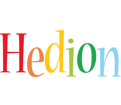 Hedion birthday logo