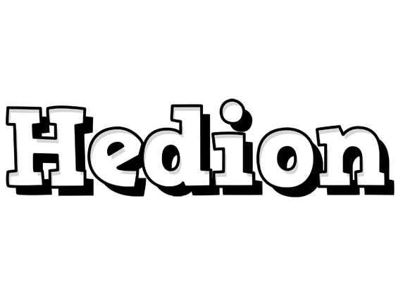 Hedion snowing logo