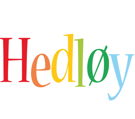 Hedløy birthday logo