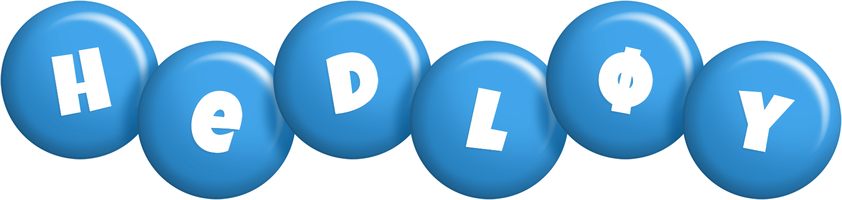 Hedløy candy-blue logo