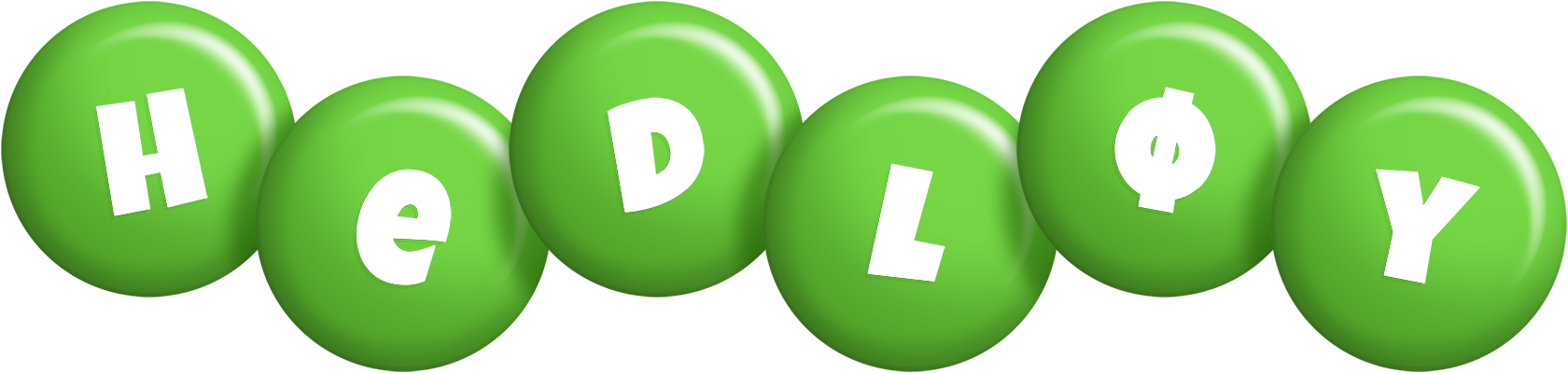 Hedløy candy-green logo