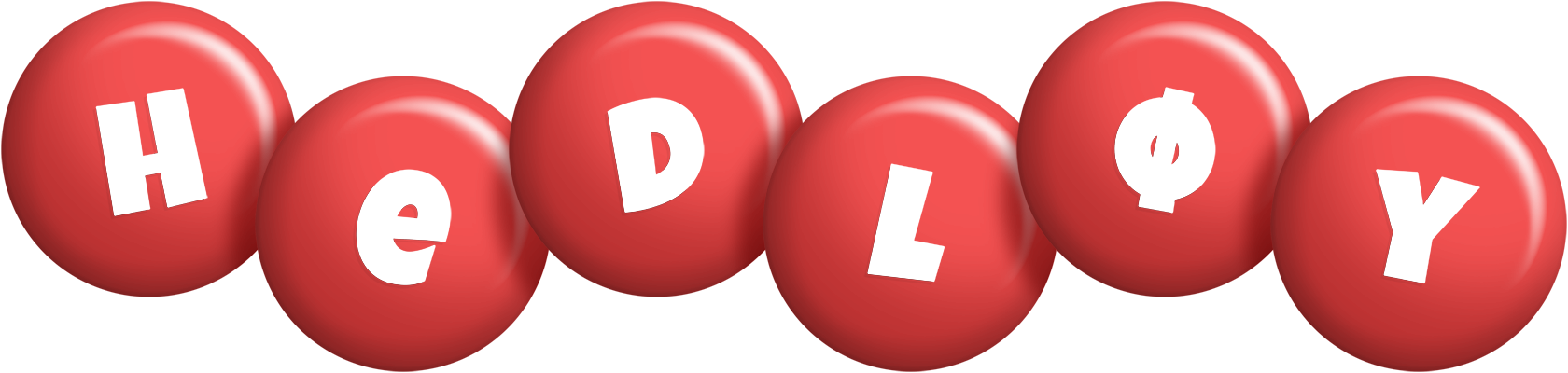 Hedløy candy-red logo