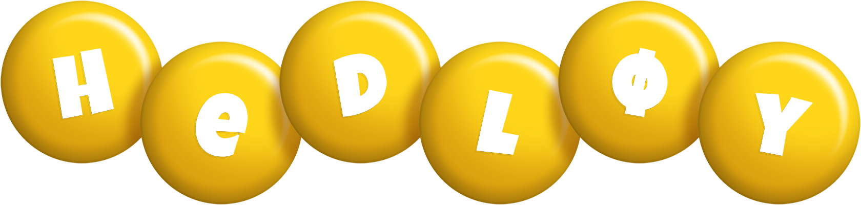 Hedløy candy-yellow logo