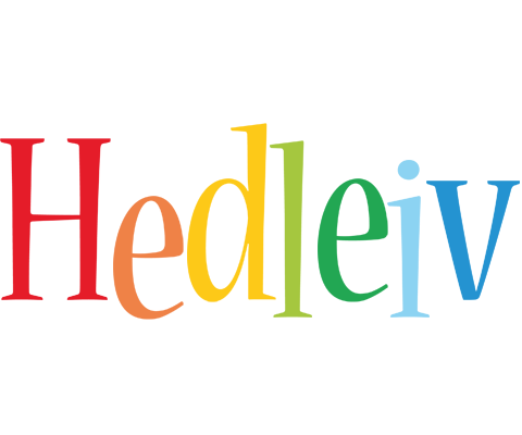 Hedleiv birthday logo