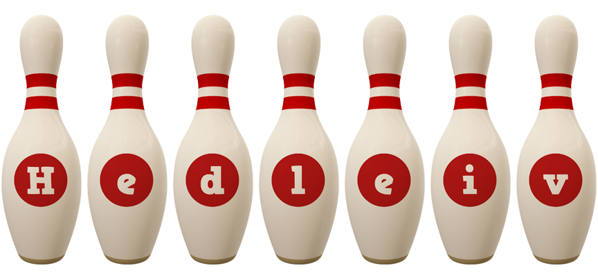 Hedleiv bowling-pin logo