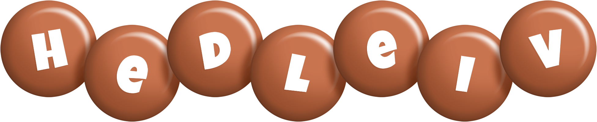 Hedleiv candy-brown logo