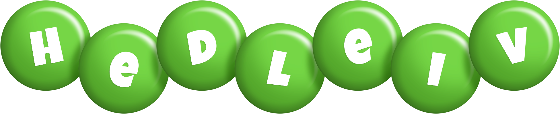 Hedleiv candy-green logo