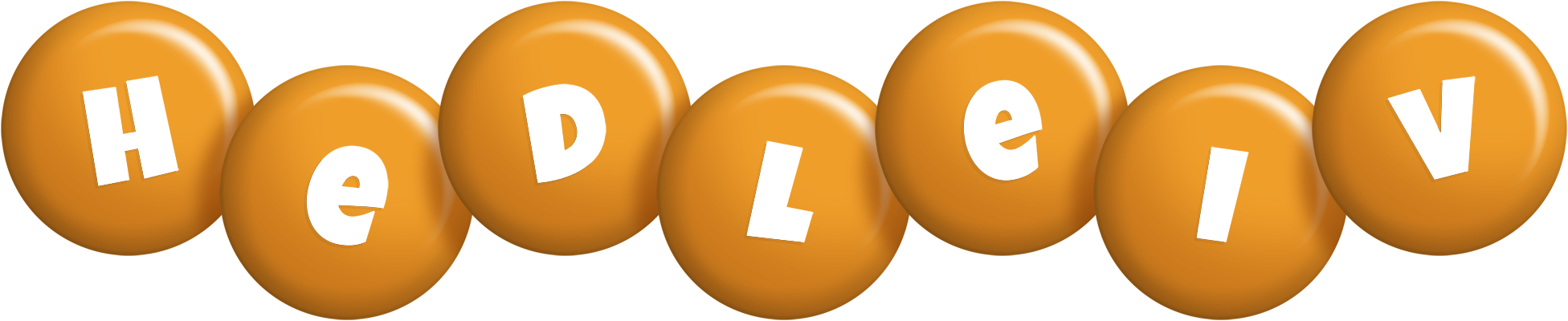 Hedleiv candy-orange logo