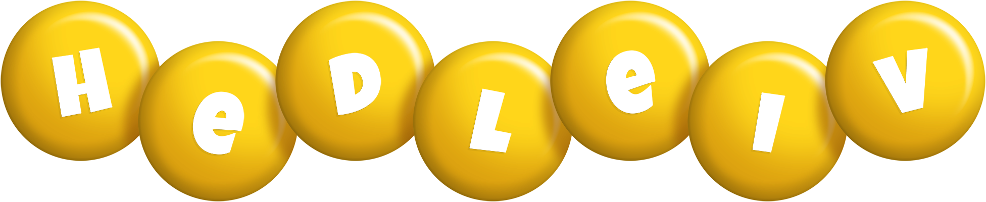 Hedleiv candy-yellow logo