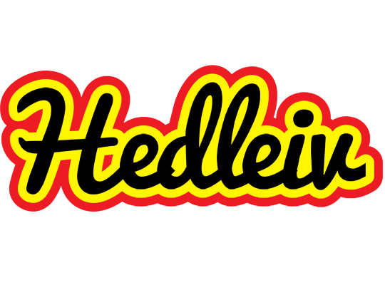 Hedleiv flaming logo