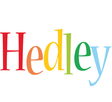 Hedley birthday logo