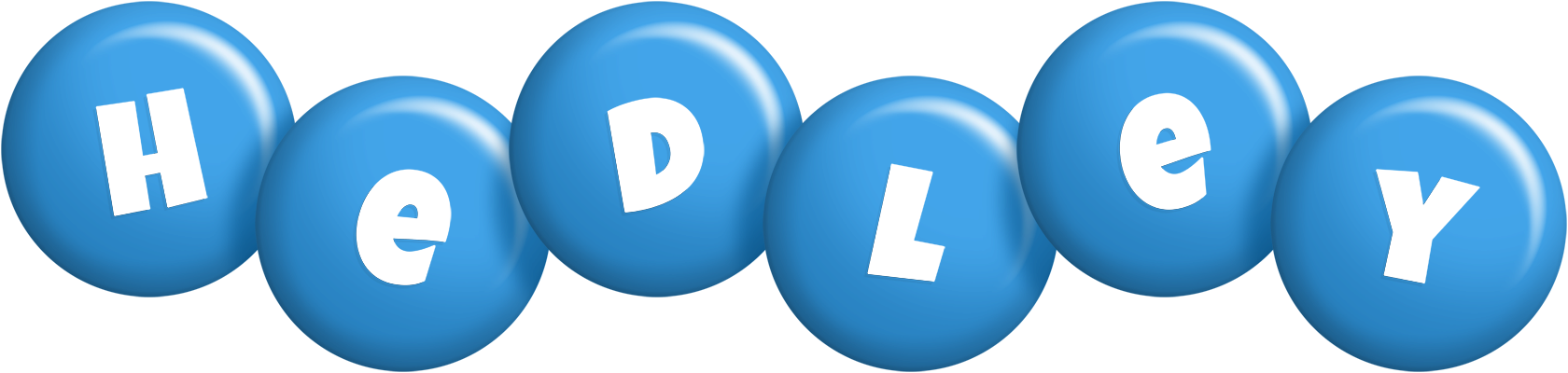 Hedley candy-blue logo