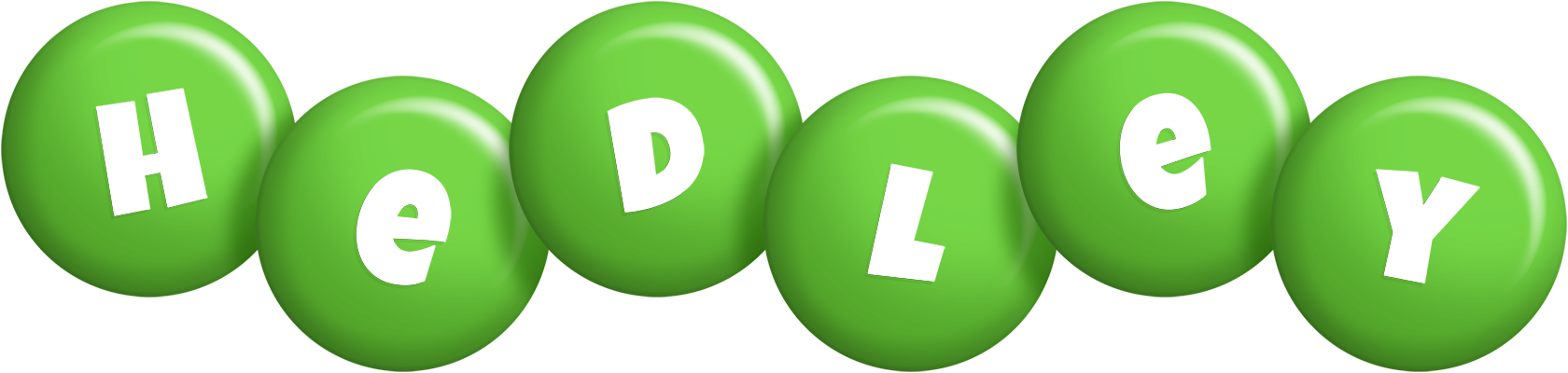 Hedley candy-green logo