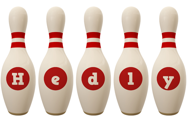 Hedly bowling-pin logo