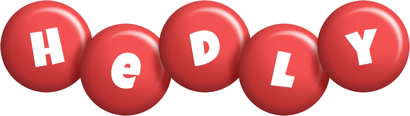 Hedly candy-red logo