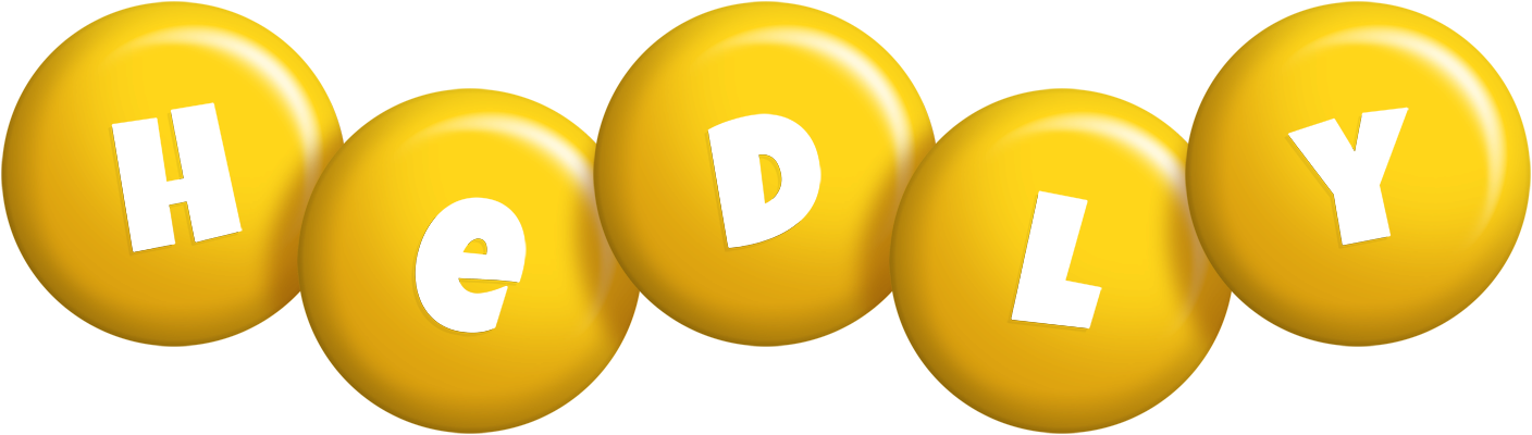 Hedly candy-yellow logo