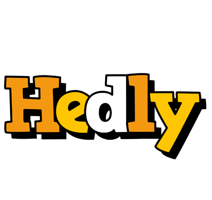 Hedly cartoon logo