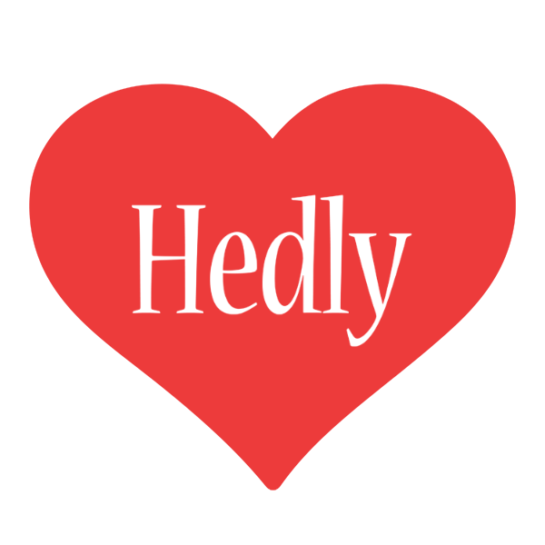 Hedly love logo