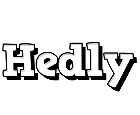 Hedly snowing logo