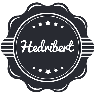 Hedribert badge logo