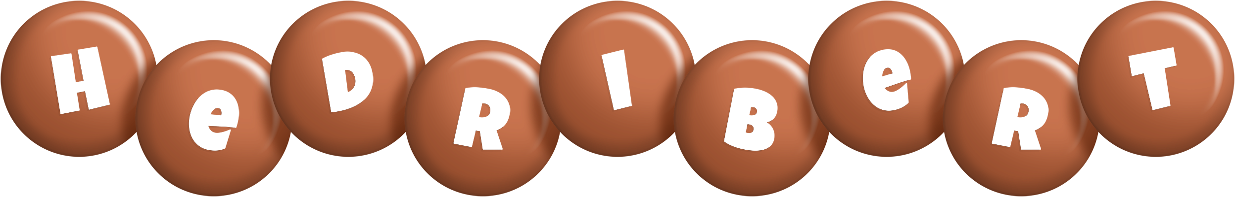 Hedribert candy-brown logo