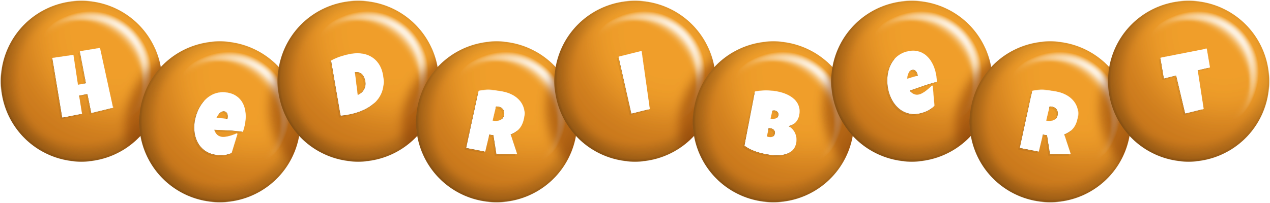 Hedribert candy-orange logo